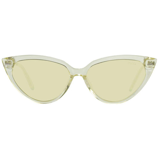Emilio Pucci Yellow Metal Sunglasses 1728,67434610848,Emilio Pucci,New with tags,Sunglasses,Sunglasses for Women - Sunglasses,Women,Yellow Emilio Pucci EPEP01485639EAC