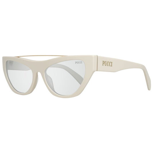 Emilio Pucci White Metal Sunglasses Emilio Pucci Light Gray