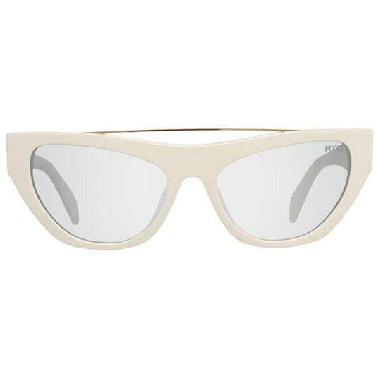 Emilio Pucci White Metal Sunglasses Emilio Pucci Light Gray