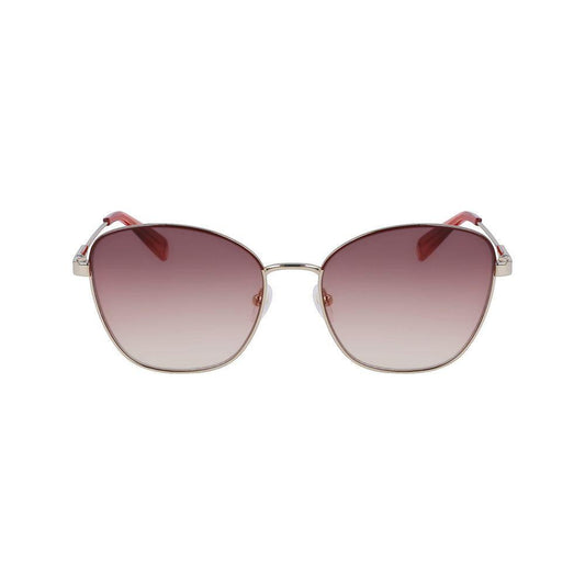 Longchamp Yellow Metal Sunglasses 1728,67434610848,Longchamp,New with tags,Sunglasses,Sunglasses for Women - Sunglasses,Women,Yellow Longchamp LOLO164S727AC
