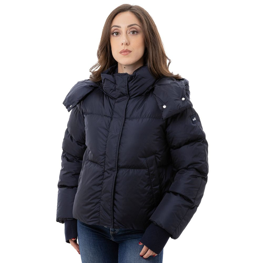 Add Blue Polyamide Jackets And Coat