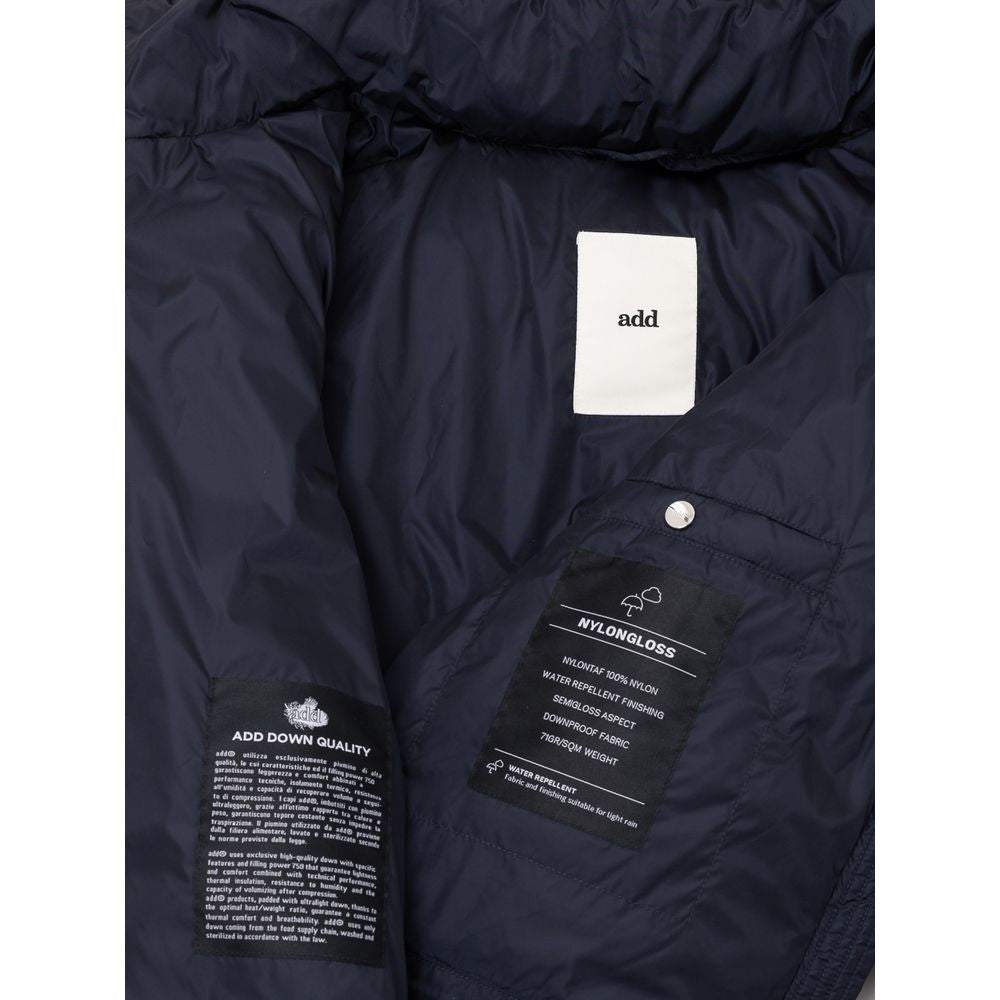 Add Blue Polyamide Jackets And Coat