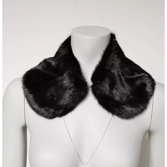 Dolce & Gabbana Black Fur Shawl Neck Wrap Cover Collar Scarf 1728,67345645728,Accessories,Black,Dolce & Gabbana,IT40|S,Material: 100% Mink Fur,New with tags,Scarves - Women - Accessories,Women,Women - Accessories Dolce & Gabbana MS7116-40