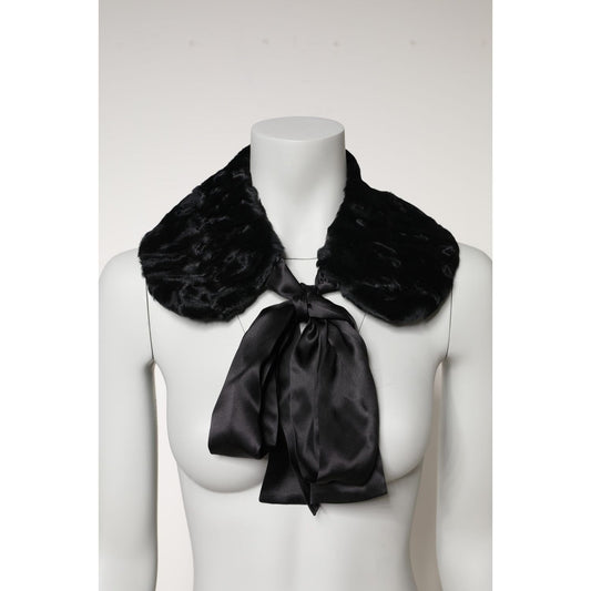 Dolce & Gabbana Black Lamb Fur Women Neck Warmer Winter Scarf 1728,67345645728,Accessories,Black,Dolce & Gabbana,IT40|S,Material: 100% Lamb Fur,New with tags,Scarves - Women - Accessories,Women,Women - Accessories Dolce & Gabbana MS7125-40