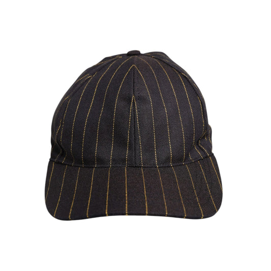 Dolce & Gabbana Brown Stripes Cotton 6 Panels Baseball Cap