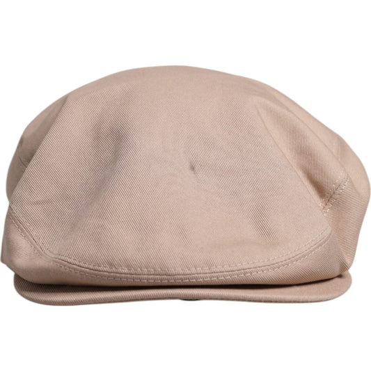 Dolce & Gabbana Beige Cotton Newsboy Capello Cabbie Hat 1728,60 cm|XL,67345645728,Accessories,Beige,Dolce & Gabbana,Hats & Caps - Men - Accessories,Material: 100% Cotton,Men,Men - Accessories,Preowned / Defect Dolce & Gabbana HAT9762-60
