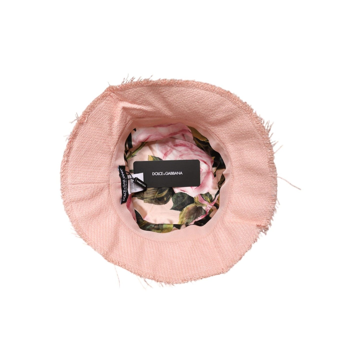 Dolce & Gabbana Pink Cotton Wide Brim Bucket Hat