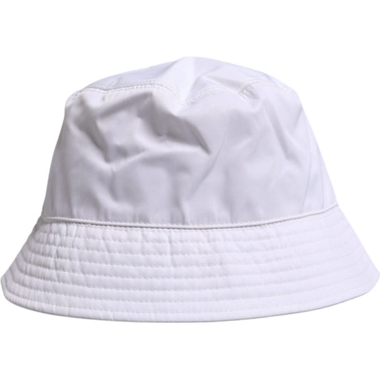 Dolce & Gabbana White Cotton Wide Brim Bucket Hat 1728,59 cm|L,67345645728,Accessories,Dolce & Gabbana,Hats & Caps - Men - Accessories,Material: 100% Cotton,Men,Men - Accessories,New with tags,White Dolce & Gabbana HAT9779-59