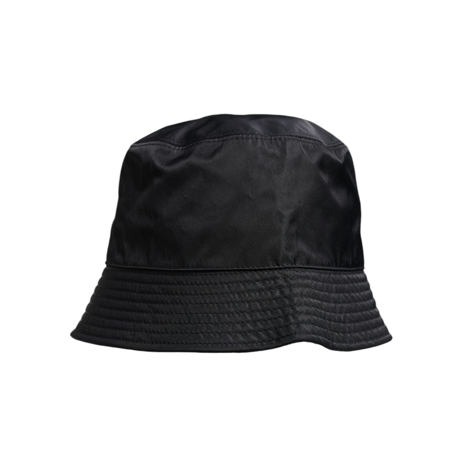 Dolce & Gabbana Black Cotton Wide Brim Bucket Hat