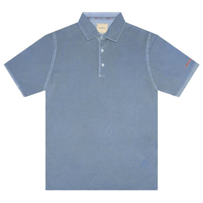Tramarossa Blue Cotton Polo Shirt