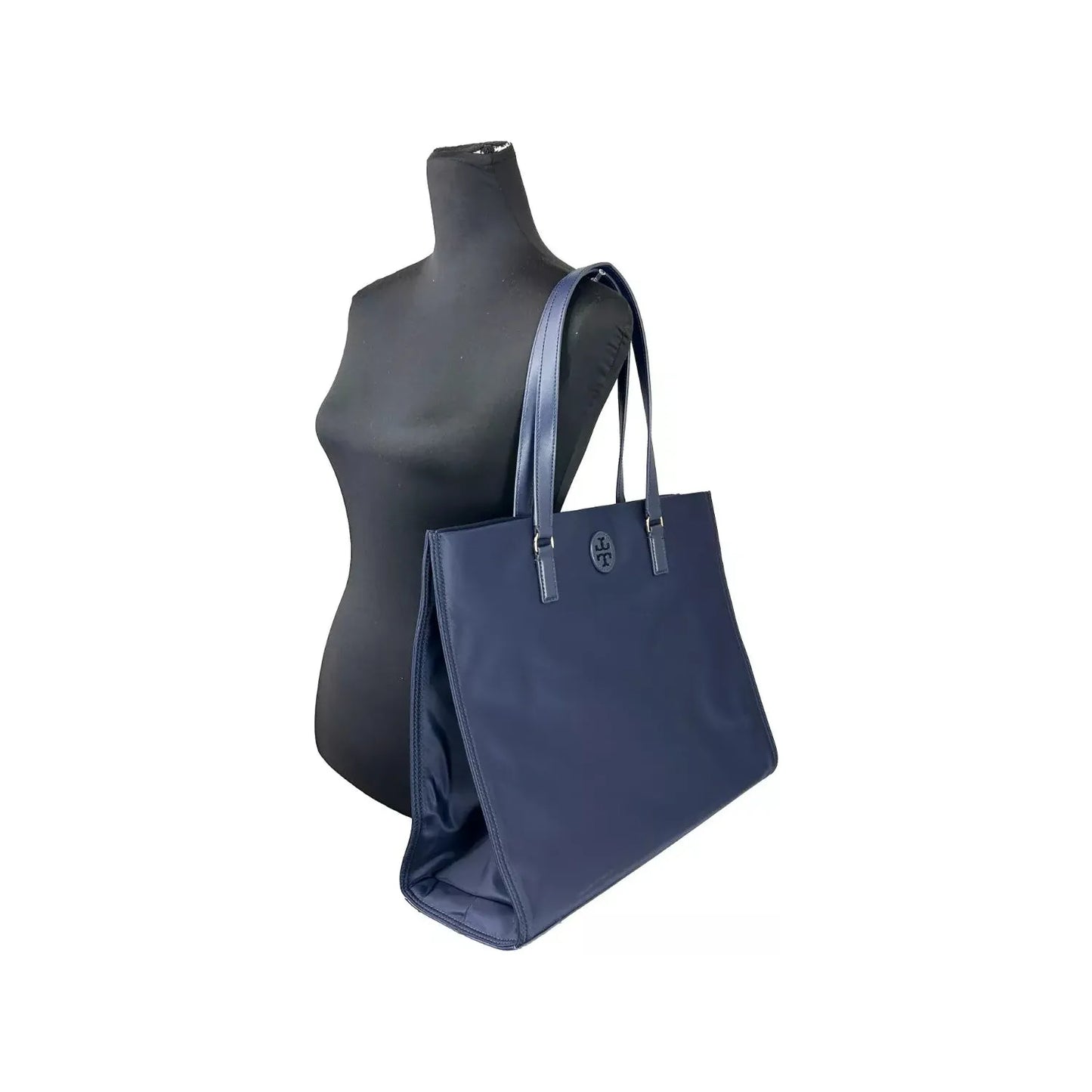 Tory Burch Navy Ella Large Nylon Tote Bag Purse 136144 15937