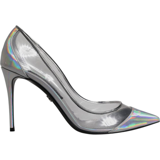 Dolce & Gabbana Multicolor Iridescent Pointed Toe Pumps Shoes