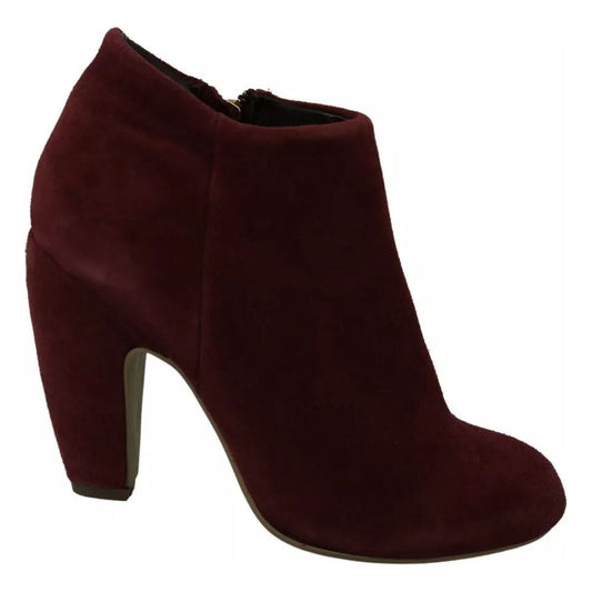 Steve Madden Maroon Blush Velvet Suede Penelope Ankle Boots Shoes 1728,67345645728,Boots - Women - Shoes,EU37/US7,Maroon,Material: Suede,Preowned / Defect,Shoes,Steve Madden,Women,Women - Shoes Steve Madden LA8395-37