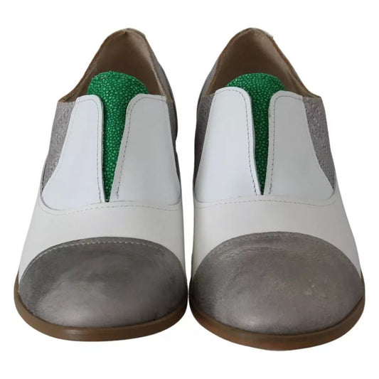 EBARRITO Multicolor Leather Slip-on Loafers Shoes 1728,67345645728,EBARRITO,EU40/US9.5,Flat Shoes - Women - Shoes,Material: Leather,Multicolor,Preowned / Defect,Shoes,Women,Women - Shoes EBARRITO LA8416-40