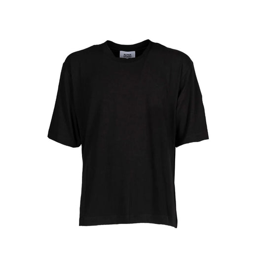 Alpha Studio Black Cotton T-Shirt AL-15039-IT46 | S