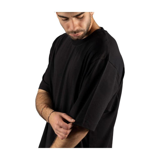 Alpha Studio Black Cotton T-Shirt AL-15039-IT46 | S