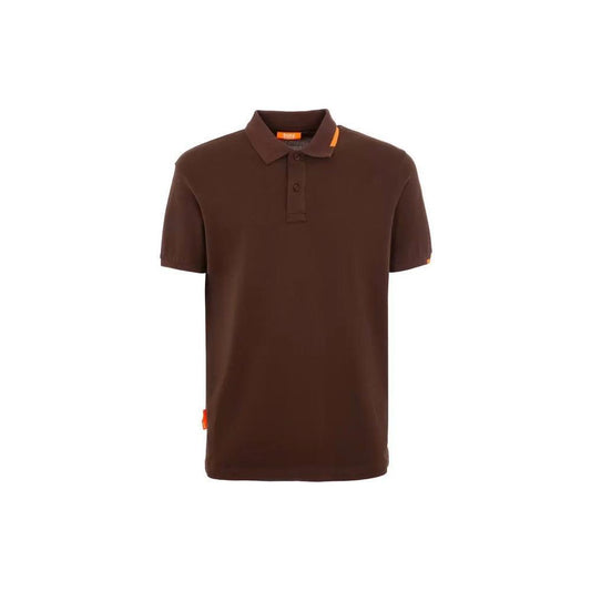 Suns Brown Cotton Polo Shirt SU-15048-XXL