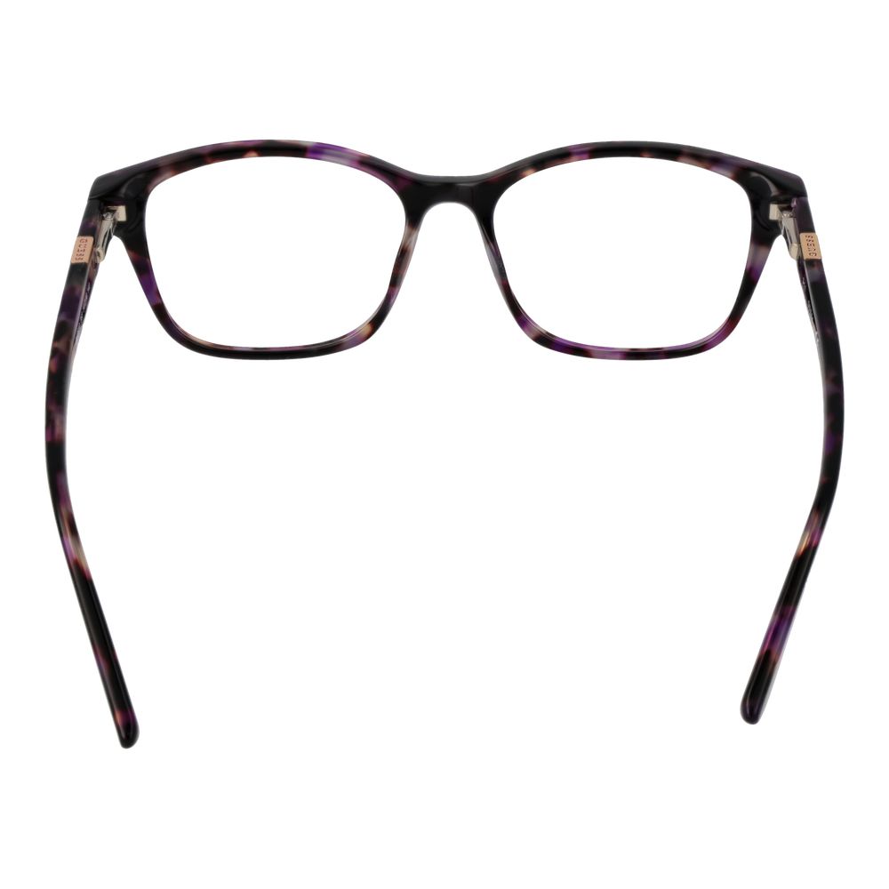 Guess Purple Women Glasses Frame with full-rim plastic style and demo lenses, perfect for fashion-conscious women.