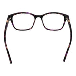 Guess Purple Women Glasses Frame with full-rim plastic style and demo lenses, perfect for fashion-conscious women.