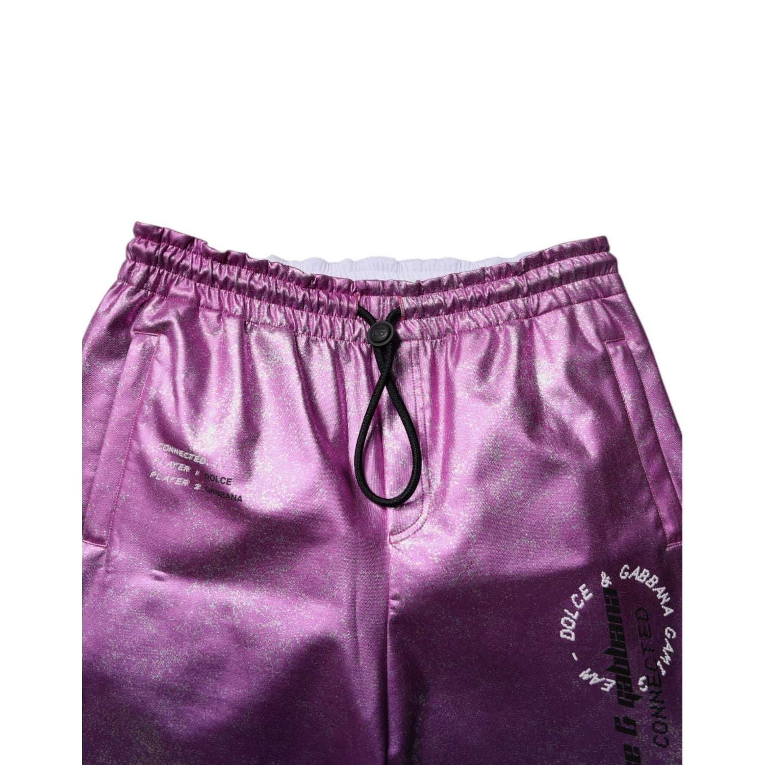 Dolce & Gabbana Pink Purple Two Tone Jogger Sweatpants Pants