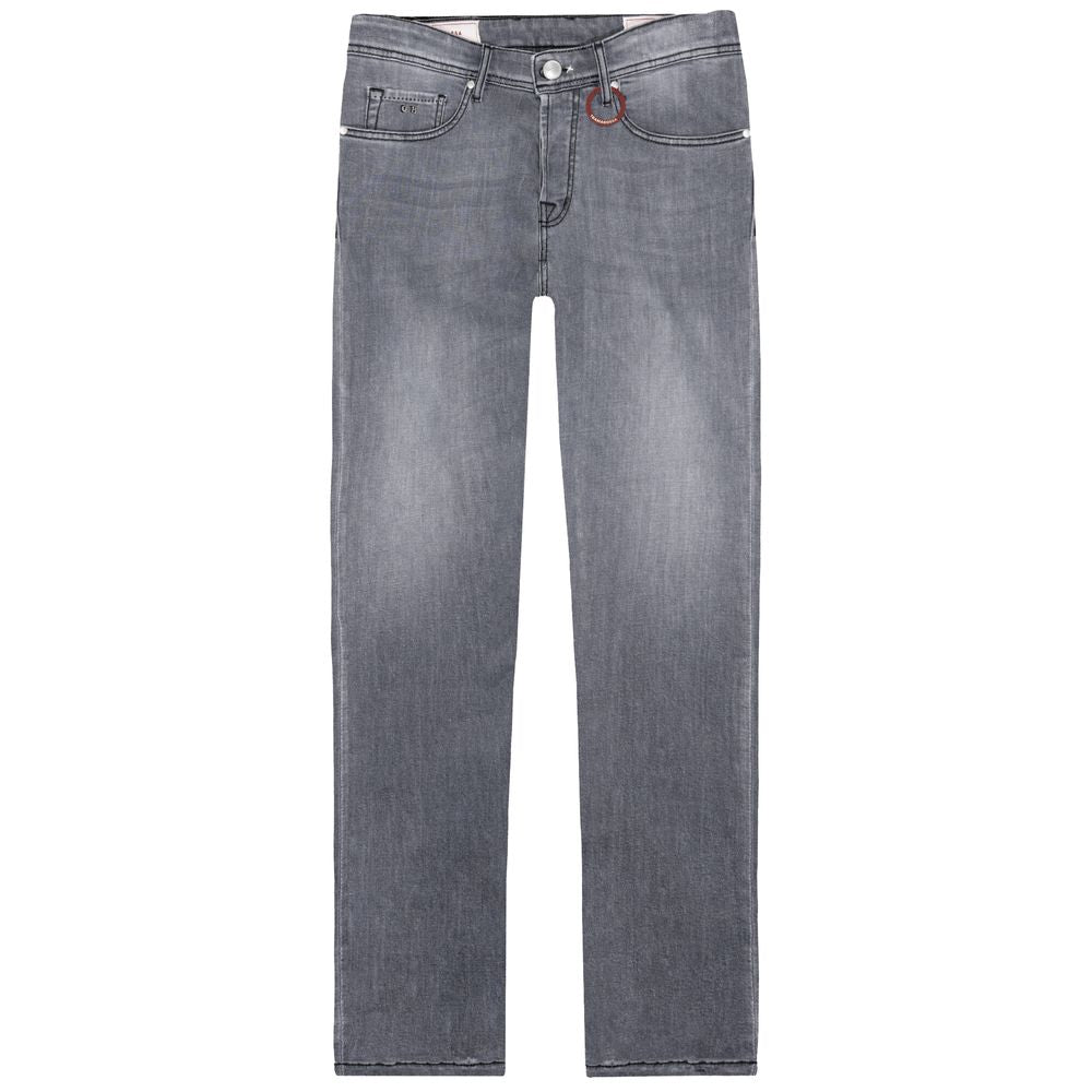Tramarossa Grey Cotton Men's Jeans