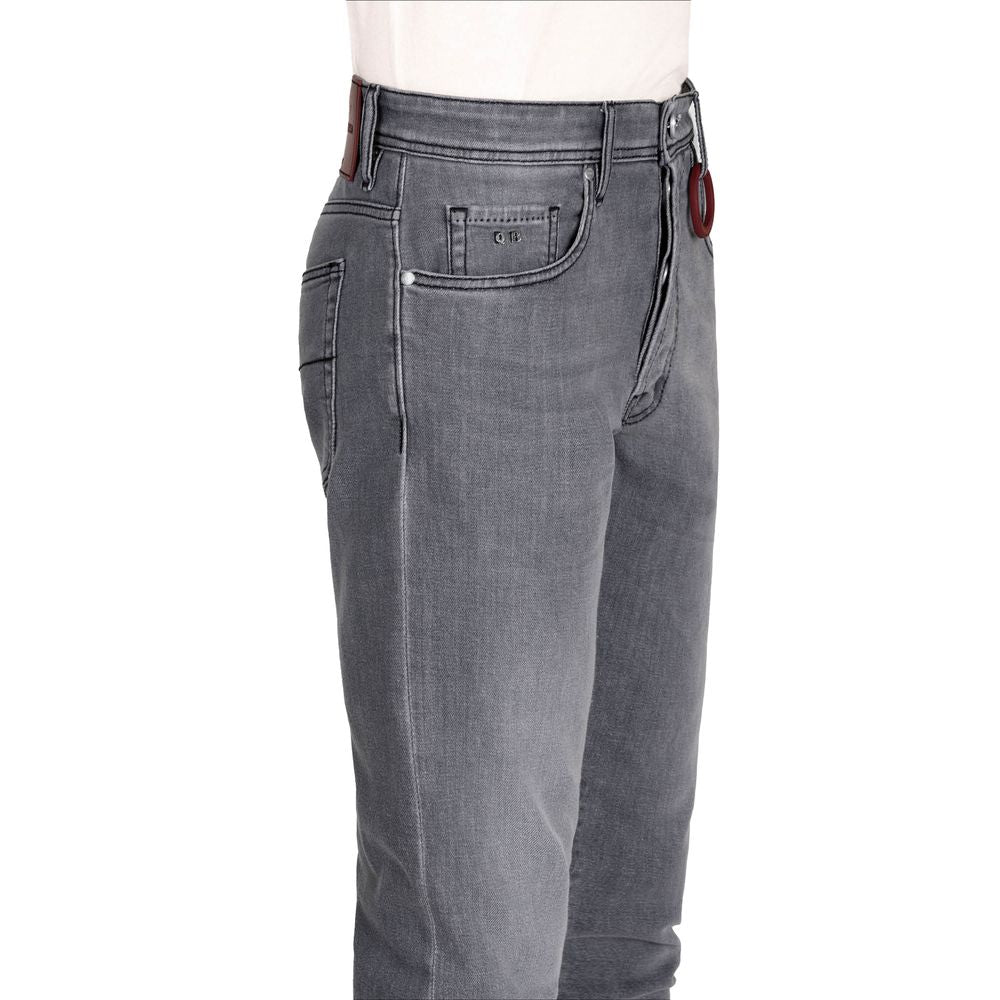 Tramarossa Grey Cotton Men's Jeans