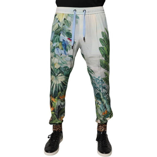 Dolce & Gabbana Multicolor Tropical Jogger Sweatpants Pants