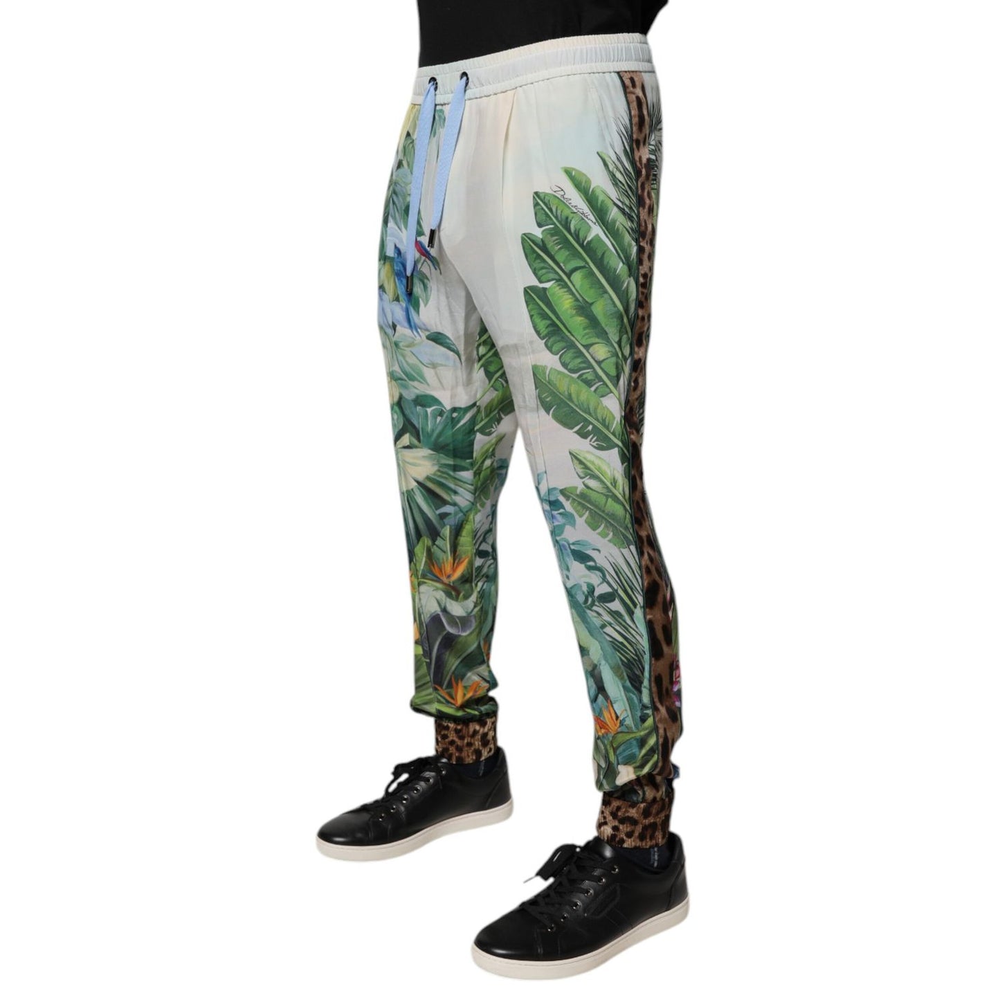 Dolce & Gabbana Multicolor Tropical Jogger Sweatpants Pants