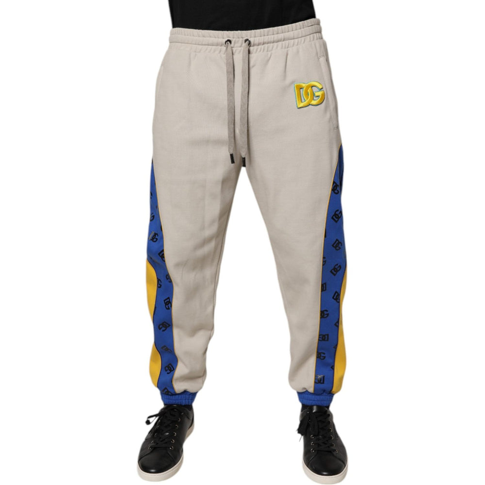 Dolce & Gabbana Multicolor Cotton DG Jogger Sweatpants Pants