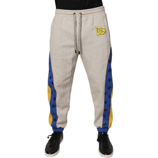 Dolce & Gabbana Multicolor Cotton DG Jogger Sweatpants Pants
