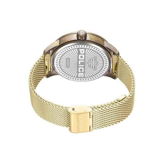 Police Gold Stainless Steel Watch Police Light Gray