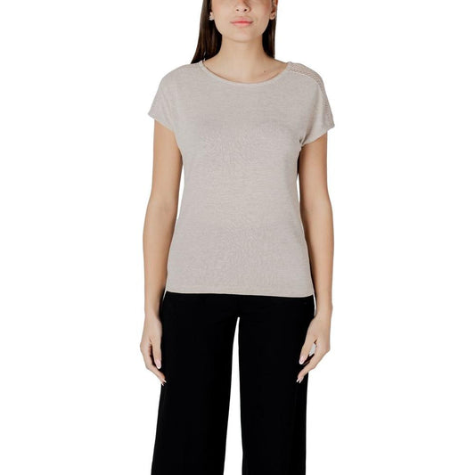 Street One Beige Polyester Tops & T-Shirt Street One Gray