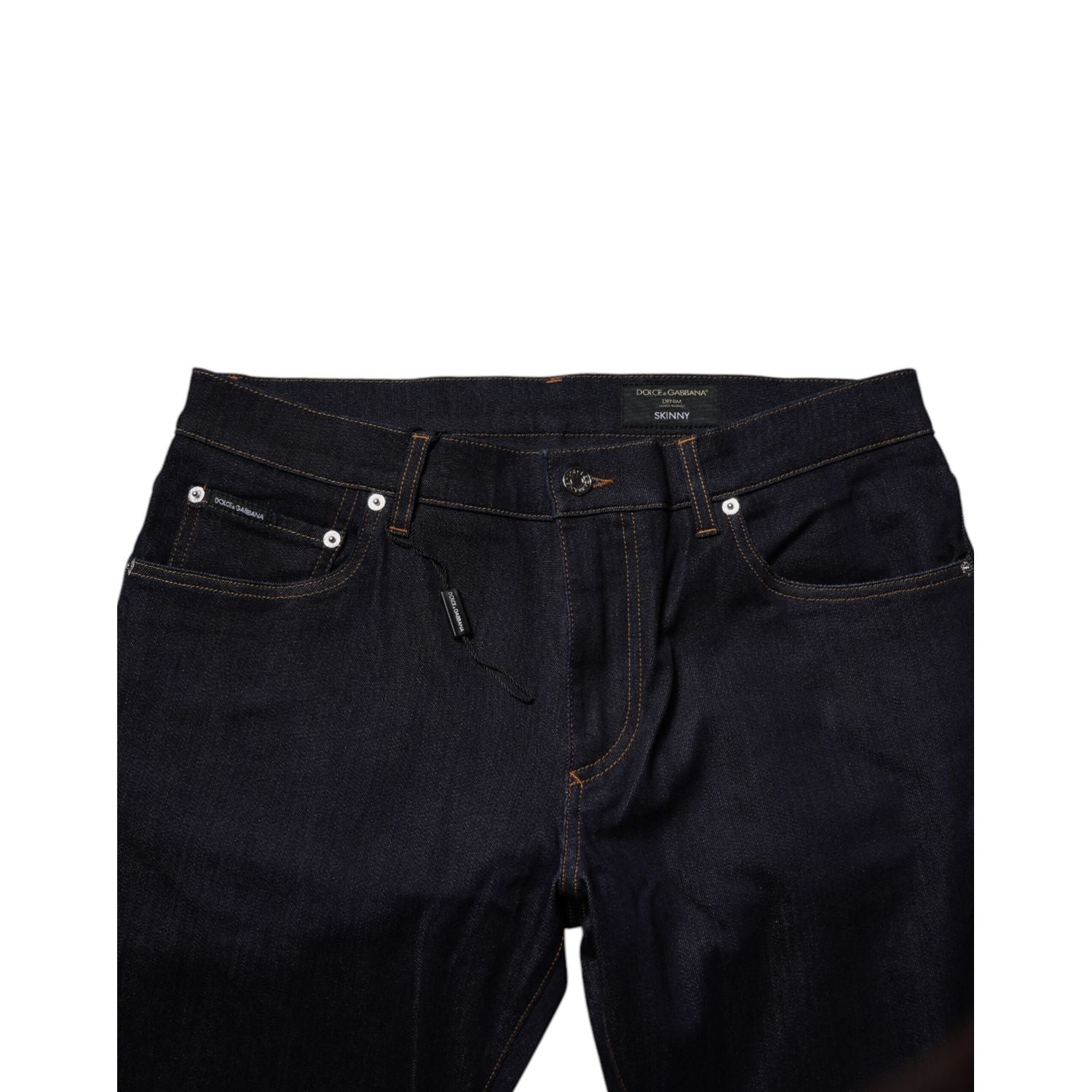 Dolce & Gabbana Black Cotton Stretch Men Skinny Denim Jeans