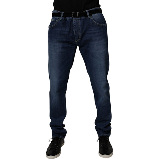 Dolce & Gabbana Blue Washed Cotton Stretch Skinny Denim Jeans 1728,67345645728,Blue,Clothing,Dolce & Gabbana,IT56 | XXL,Jeans & Pants - Men - Clothing,Material: 98% Cotton 2% Elastane,Men,Men - Clothing,New with tags Dolce & Gabbana PAN75034-56