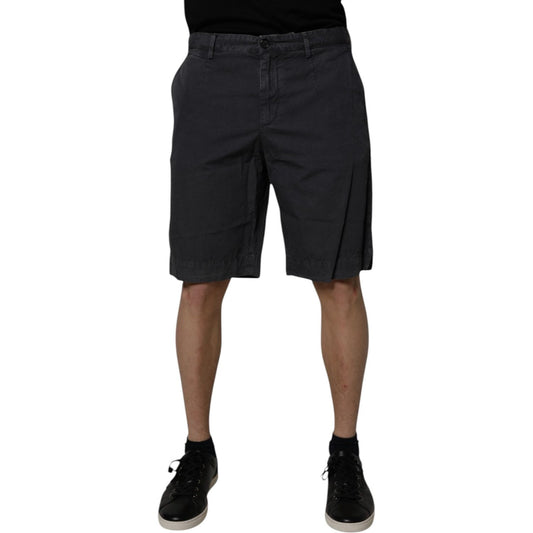 Dolce & Gabbana Dark Gray Cotton Mid Waist Men Bermuda Shorts 1728,67345645728,Clothing,Dark gray,Dolce & Gabbana,IT46 | S,IT48 | M,IT52 | XL,IT54 | XL,Material: 100% Cotton,Men,Men - Clothing,Preowned / Defect,Shorts - Men - Clothing Dolce & Gabbana PAN7