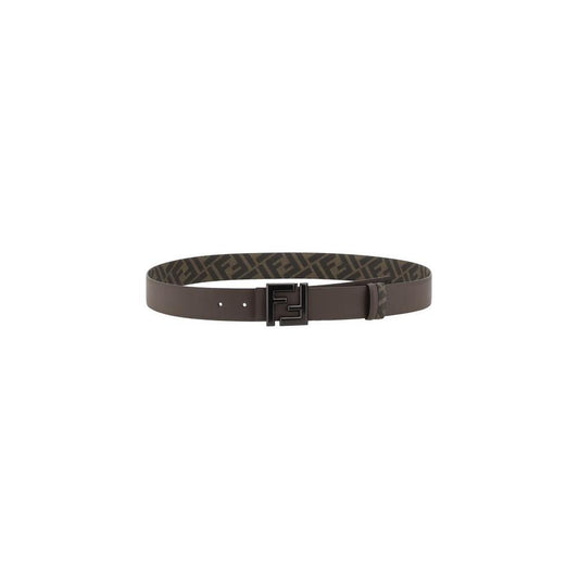 Fendi FF Logo reversible Belt 100 cm / 40 Inches,105 cm / 42 Inches,110 cm / 44 Inches,1728,72470364320,85 cm / 34 Inches,90 cm / 36 Inches,Accessories,Belts - Men - Accessories,Brown,Fendi,Men,Men - Accessories,New with tags Fendi FE-7C0541ASIWF1S9V-100
