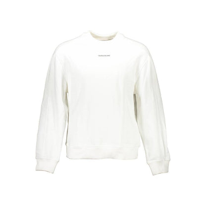 Calvin Klein White Cotton Men Sweater
