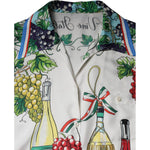 Dolce & Gabbana Multicolor Short Sleeve Silk Food Shirt Top TSH90090-42