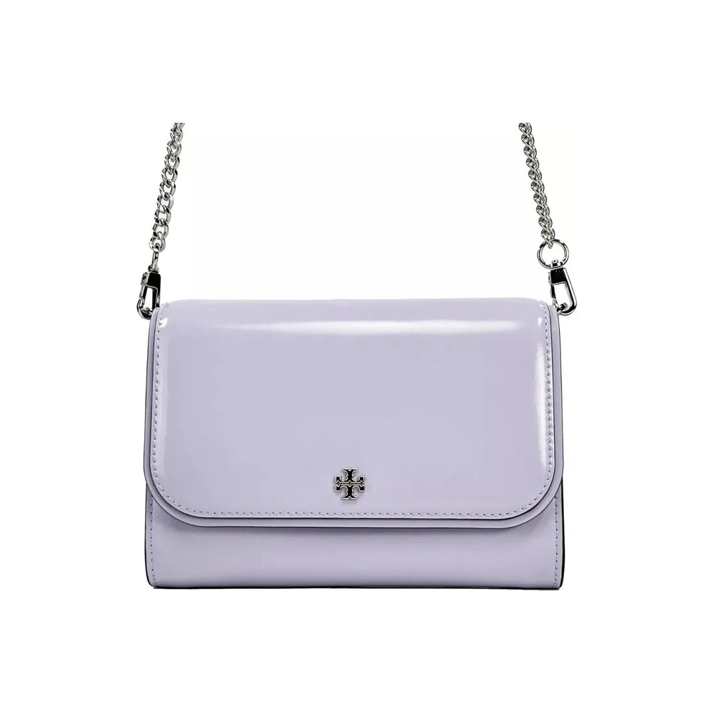Tory Burch Patent Emerson Patent Chain Wallet Crossbody Bag 43178