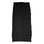 Dolce & Gabbana Black Cashmere Knitted Neck Warmer Foulard Scarf