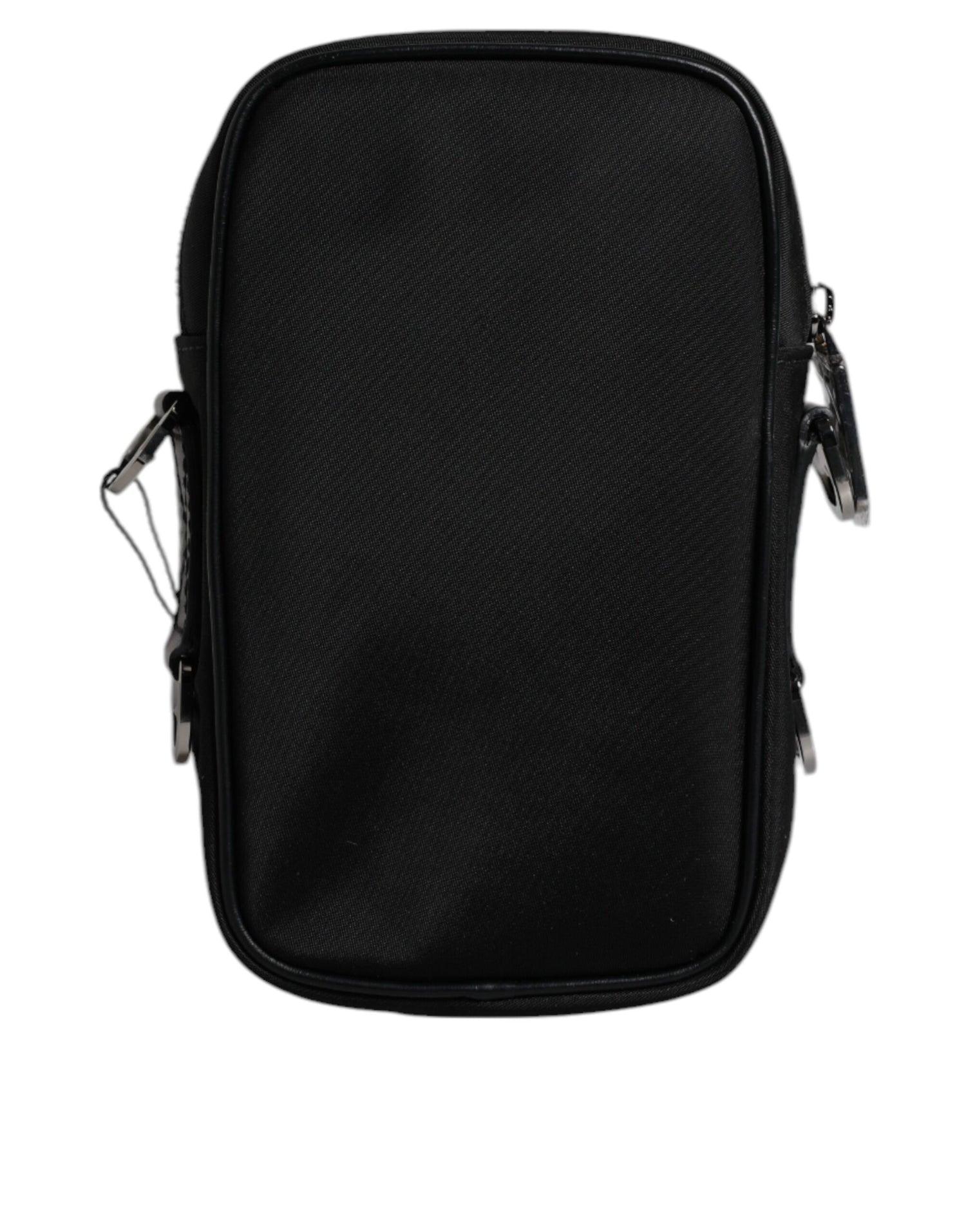 Front view with bag zipped and handles upright.