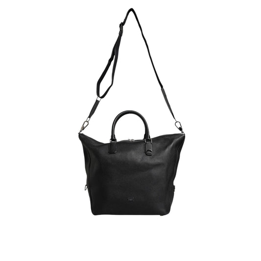 Dolce & Gabbana Black Calfskin Leather Hand Shoulder Duffle Bag BAG4347