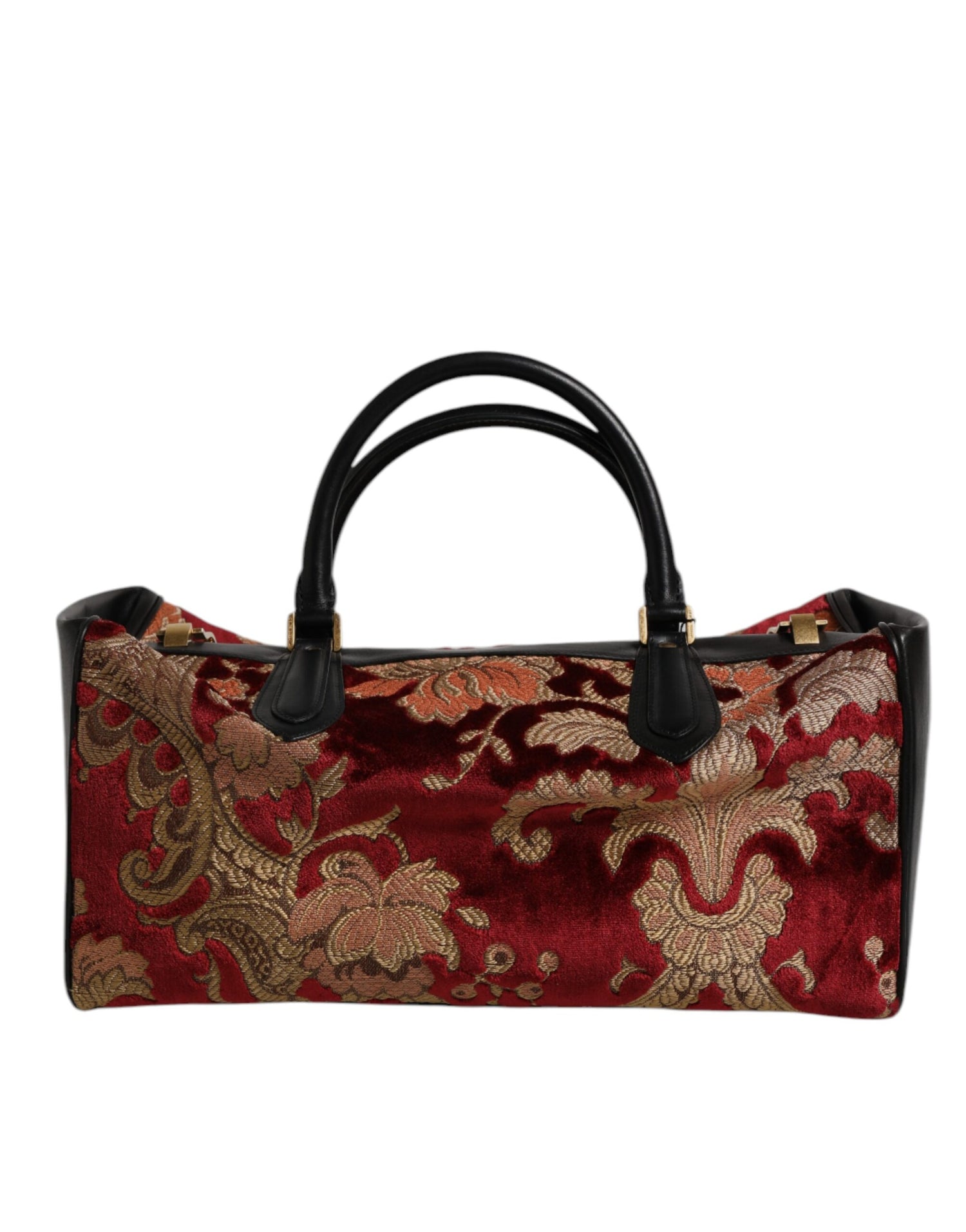Front view with bag zipped and handles upright.