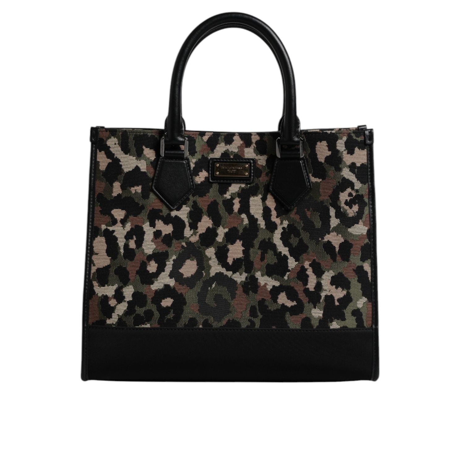 Front view with bag zipped and handles upright.
