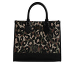 Dolce & Gabbana Multicolor Leopard Shopping Tote Shoulder Bag