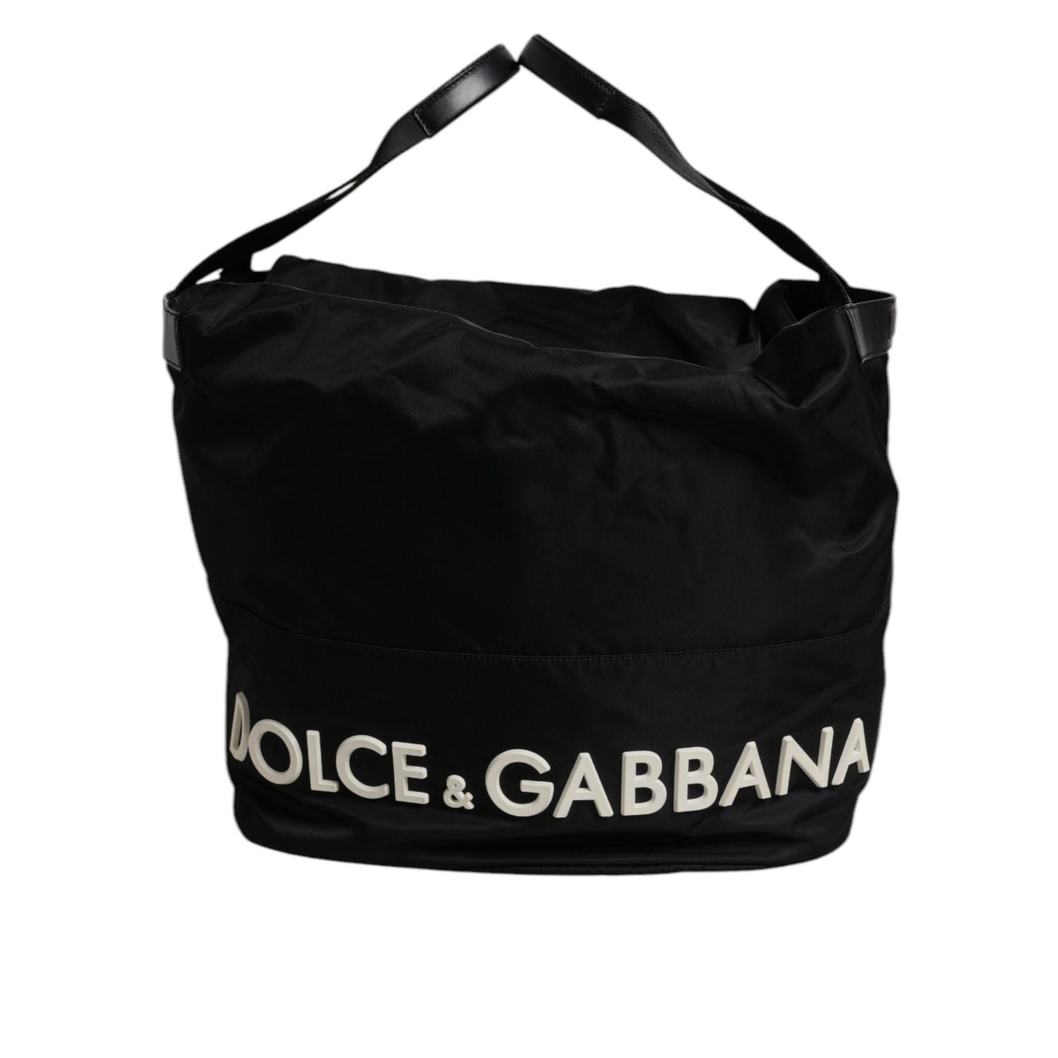 Front view with bag zipped and handles upright.