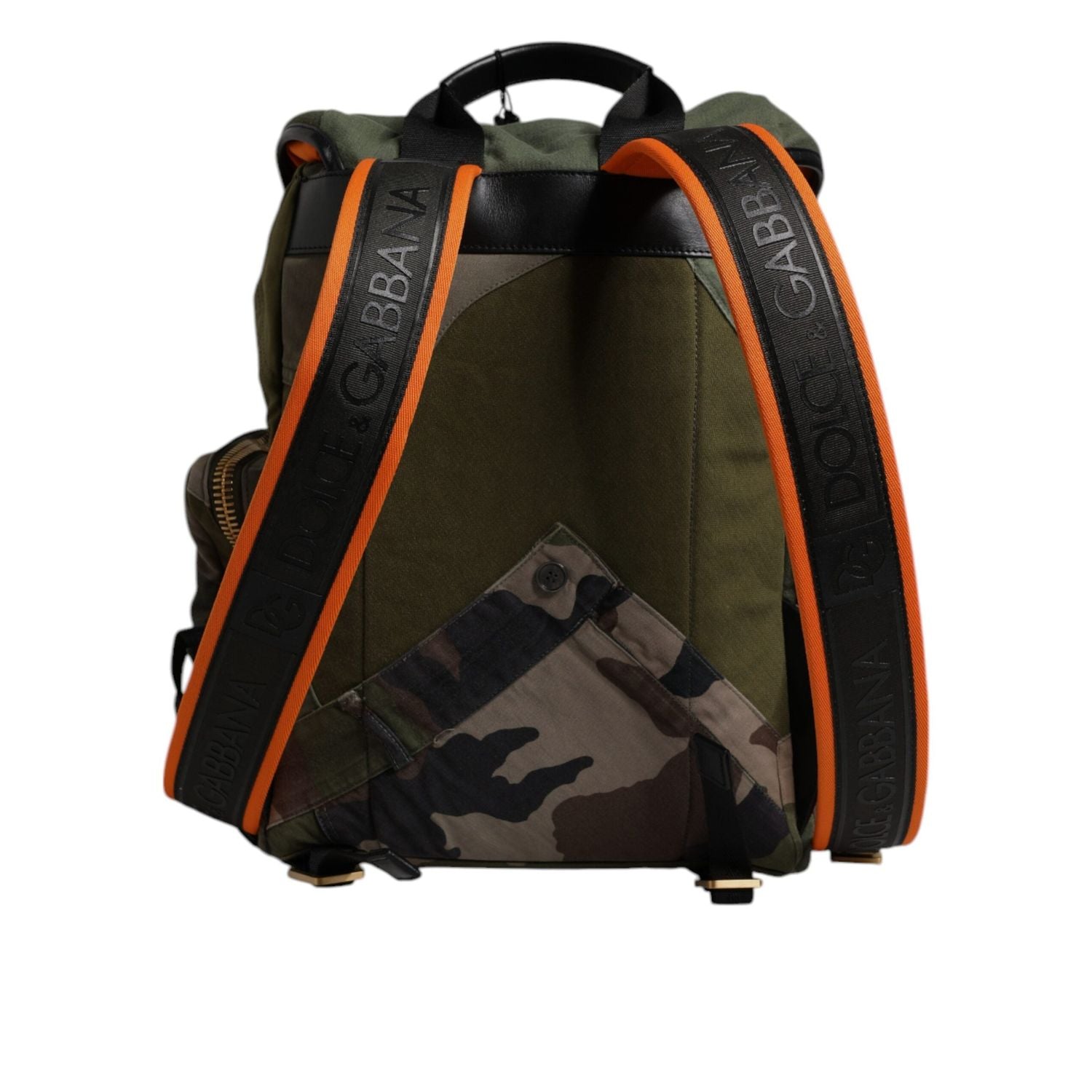 Front view with bag zipped and handles upright.