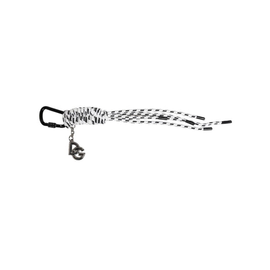 Dolce & Gabbana Multicolor Tape String DG Logo Keychain Polyester Keyring