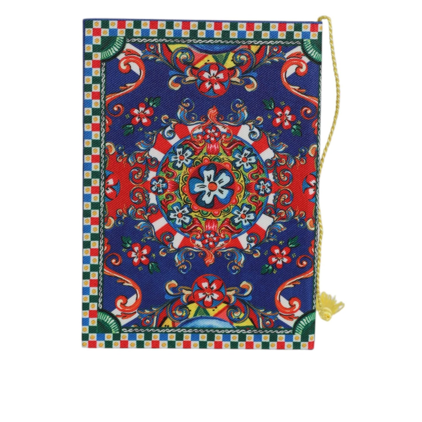 Dolce & Gabbana Multicolor Polyester Carretto Siciliano Print Notebook