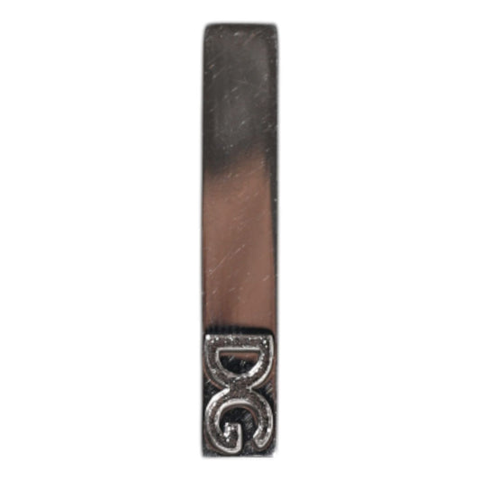 Dolce & Gabbana Silver Tone Brass Logo Branded Tie Clip Bar SMY10694